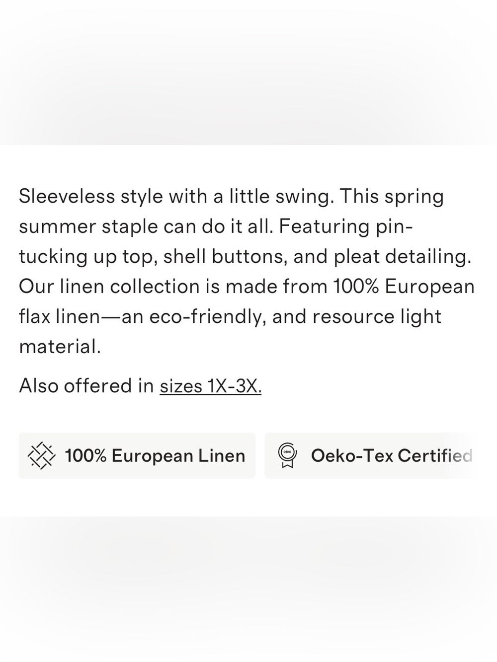 Quince 100% European linen sleep let’s swing dress. - Picture 9 of 10